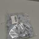 100 Pack Magnetic Christmas Light Clips, Upgraded Anti-Slip Metal Roof Christmas Light Hooks for C9 C7 Sockets, Weather-Resistant String Lighting Clips for Outside Gutters Patio Holiday (White)