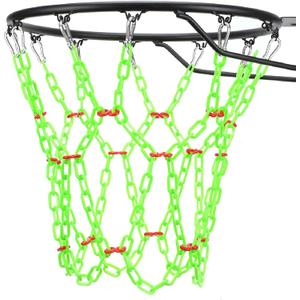 Basketball Net Replacement Heavy Duty,Resin Material, Anti-Rust Use Indoor Outdoor Standard 12-Ring Basketball Hoop