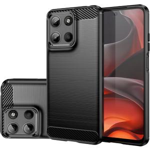 Case for Moto G15 Case/Moto G15 Power, Slim Thin Phone Cover TPU Soft Back Cases Anti-Scratch Shockproof Protective Cover for Motorola Moto G15 Black