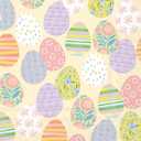 Boston International IHR 3-Ply Paper Napkins, 20-Count Lunch Size, Eggstra Eggs Cream