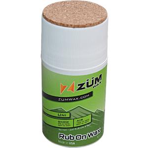 ZUMWax Rub-On Ski/Snowboard/Nordic/Cross-Country Wax 70g, UNIVERSAL, Easy cork applicator, long-lasting performance, secret vanilla scent, Made in USA, PFAS-free Great for quick waxing on the go