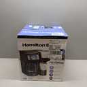 Hamilton Beach FlexBrew Trio 2-Way Coffee Maker, Compatible with K-Cup Pods or Grounds, Combo, Single Serve & Full 12c Pot, Black - Fast Brewing (49902)