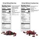 Sun-Maid Farmstand Reserve 24 Count Variety Pack - 0.8 oz Snack Bag  (12) Whole Dried Cranberries and (12) Dried Mixed Berries - Holiday Snacks and Charcuterie Boards (Amazon Exclusive)