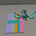 DETUOSI Silicone Case Compatible with iPad (A16) 11th Generation 11 Inch 2025, for iPad 10th Gen 10.9" Soft Case with Shoulder Strap & Stylus Pen, Multi-Viewing Angles, Dazzling Pink