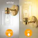 Bathroom Light,Wall Sconces Set of Two,Brushed Gold Vanity Sconce Lights,Morden Gold Sconces Set,Brass Bathroom Vanity Lighting