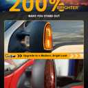 2 PCS LED Side Mirror Marker Lights for Fo-rd 2003-2007 F250 F350 F450 F550 Super Duty / 2000-2005 Excursion, LED Sequential Side Mirror Turn Signal Lamp Assembly, Amber Lens