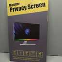 Magnetic Invisible Hidden Design Computer Privacy Screen Filter 21 Inch for Frameless Monitor 16:9 Aspect Ratio, Removable Anti Glare Blue Light Protector, Double Sided Reversible Eye Care 24in Film