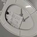 Bemis 7300SLEC Slow Close Toilet Seat, Easy Clean Hinges and Durable Plastic Seat, Made in USA, Elongated, White