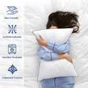 JOLLYVOGUE King Size Pillows Set of 2 for Sleeping, Soft and Supportive Bed Pillows with Down Alternative Filling for Side and Back Sleepers, Hotel Collection