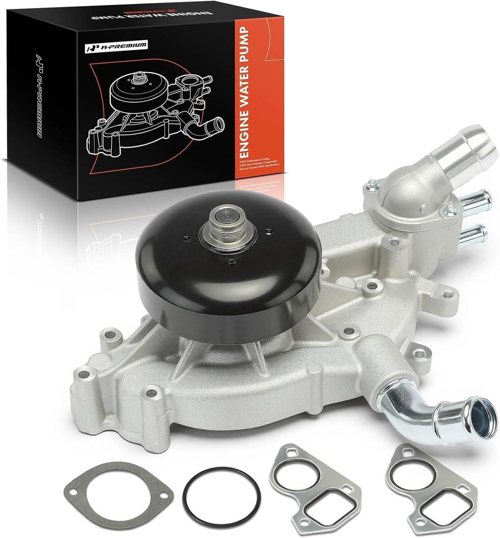 A-Premium Water Pump with Thermostat & Gasket Compatible with GM Vehicles