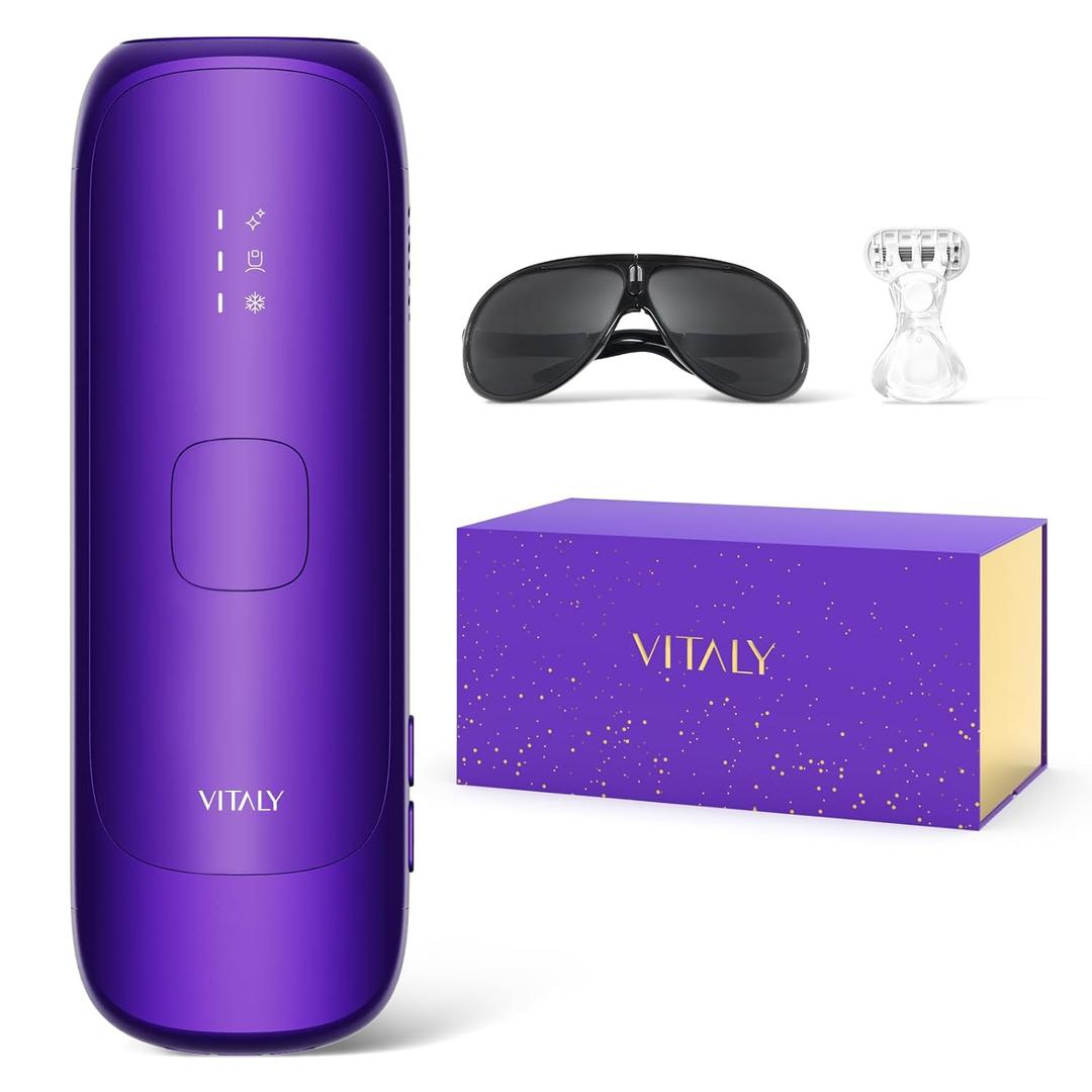 IPL Laser Hair Removal Device For Women: Permanent Hair Removal With Ice-Cooling Care Function, to 999,999 Flashes Nearly Painless & Long-Lasting Results For Fast Full Body, Holiday Gifts (Indigo)