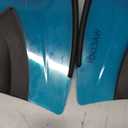 WACOOL Adult Short Light Adjustable Travel Size Fins Short Blade Fins Flippers for Snorkeling Diving Scuba Swimming Training (LakeBlue,S-M)