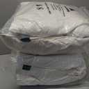 Three Geese White Goose Feather & Cotton Pillows King Size Set of 2 - Soft 600 Thread Count 100% Cotton, Medium Firm,Soft Support,White Solid