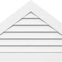 Ekena Millwork GVPTR32X1301SF Triangle Surface Mount PVC Gable Vent, Factory Primed White