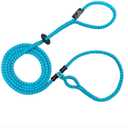 Harness Lead No Pull Dog Harness and Leash Set, Anti Pull Dog Harness for All Breeds and Sizes, One-Piece Cushioned Rope Design Safely Prevents Escaping and Pulling (Medium/Large, Blue/Multi)