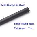 10 Pcs Round Balusters 5/8" Staircase Balusters Stair Spindles Round Iron Balusters Hollow for Indoor Stairs 44inch (Matt Black)