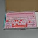 HUO JI Wireless Keyboard Multi-Device, Bluetooth and 2.4G Dual Mode for iPad, Switch to 3 Devices for Tablet, iPhone, PC, Smart TV, Cellphone, iOS Android Windows, Pink