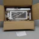 Dusk to Dawn Outdoor Wall Light White LED Exterior Light Fixture for House,15in Porch Light Outdoor Wall Mount Sconce with Clear Glass for Garage Front Door Garden Patio,13W 800LM