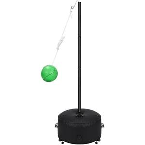 GADFISH Heavy Duty Tetherball Set with Ball and Rope, Adjustable Height Tether Ball Poles - Two usage methods, Portable Tetherball Kit for Indoor & Outdoor, Playground, Backyard, Fun for Adults & Kids