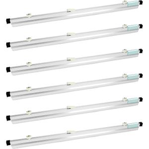 QWORK Blueprint File Hanging Clamps, 6 Pack 30" Blueprint Binding Strips, Large Document Storage and Organization for Poster, Plans & Drawings