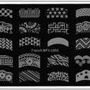  Nail Stamping Plates - 3Pcs  Finger Art Kit, Stainless Steel Nail Polish Template Printer Decoration DIY Manicure Salon Design Gift Supplies, Assorted
