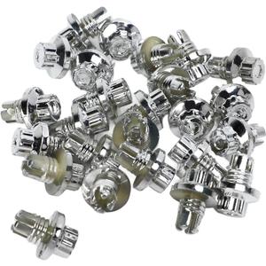 Car Wheel Rivets, 25pcs Plastic Wheel Rim Lip Rivets for AH Ds Series Wheel Rims Lip Screw Tire