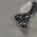 Black Extension Cord, 2 Prong Short Indoor Small Power Cable Male to Female, 18 AWG US Outlet Two Prong, NEMA 5-15P to NEMA 5-15R, 5 FT