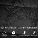 Mini Camping Blanket,Lightweight Puffy Blanket Packable Throw Blanket Waterproof Windproof for Outdoors, Travel, Beach, Airplane, Hiking