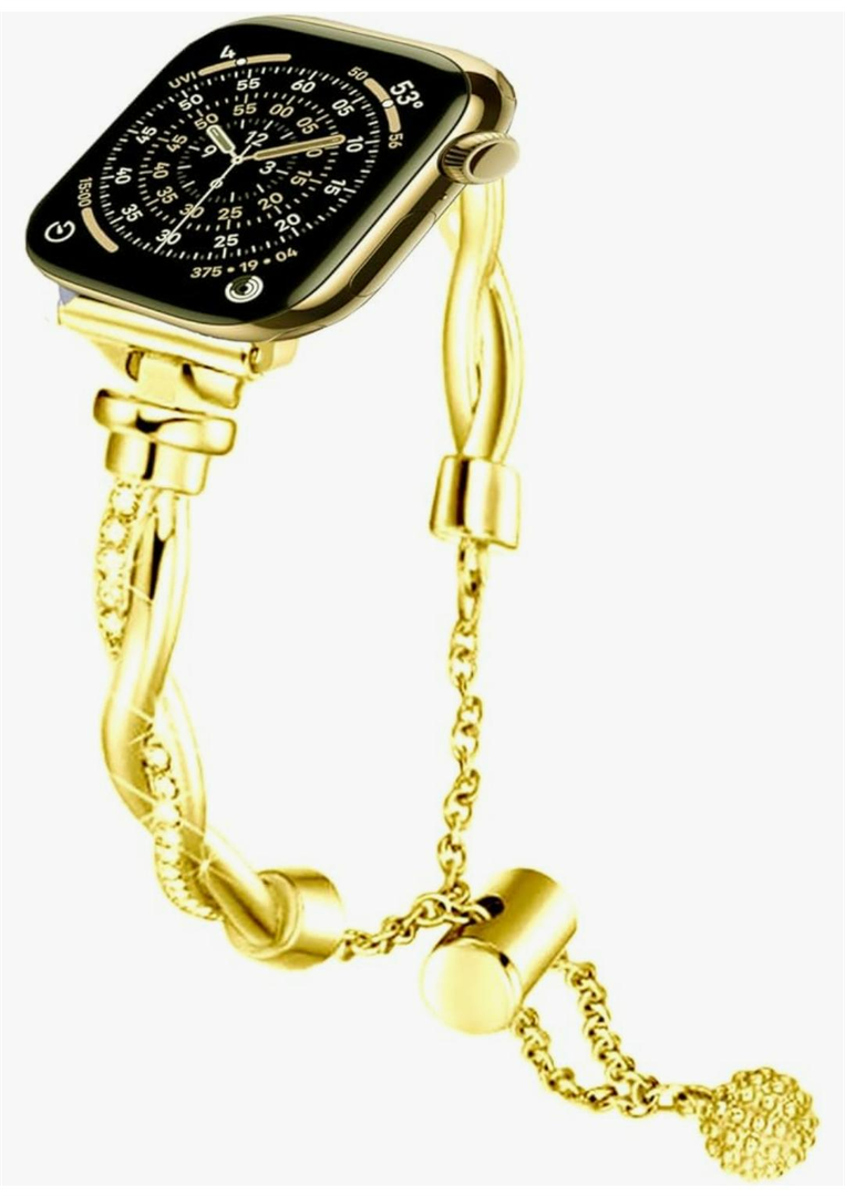 BDJXCUSA for Apple Watch Bands for Women, Bling Metal Strap for Apple Watch Series 11,10, Slim Stainless Steel Replacement for iWatch 9,8,7,6,5,4,SE3,SE 2nd,Ultra 3,2,1, 38mm,40mm,41mm 42mm 44mm 45mm 46mm 49mm