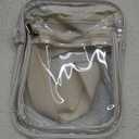 USPECLARE Clear Purse Bag for Stadium Events Clear Messenger Bag for Men and Women Silver, Small