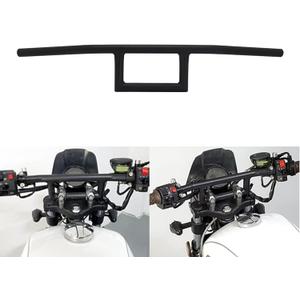AnXin Motorcycle 7/8" Handlebar Cafe Racer Box Window Attack Style Handlebars 22MM Universal For Cruiser Bobber Custom Application Black