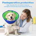 Soft Dog Cone Collar to Stop Licking After Surgery, Comfy Dog Cone Alternative for Large Medium Small Dogs/Cats, Adjustable Washable E-Collar for Spay Neuter Recovery and Neck Protection (Green)