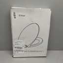 Elongated Toilet Seat, 18.5 Soft/Slow Close Oval (Oblong) Toilet Seat for Elongated Toilets, No-Slam Quiet-Close Lid, Easy-to-Install & Clean, Durable Never-Loosen White Plastic Seat