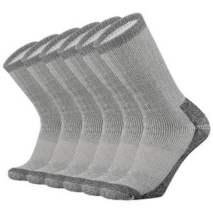 ONKE Cotton Full Cushion Crew Socks for Men Women Athletic Thick Warm Heavy Duty Steel Toe Work Boot Moisture Wicking Control, Size 10, Gray