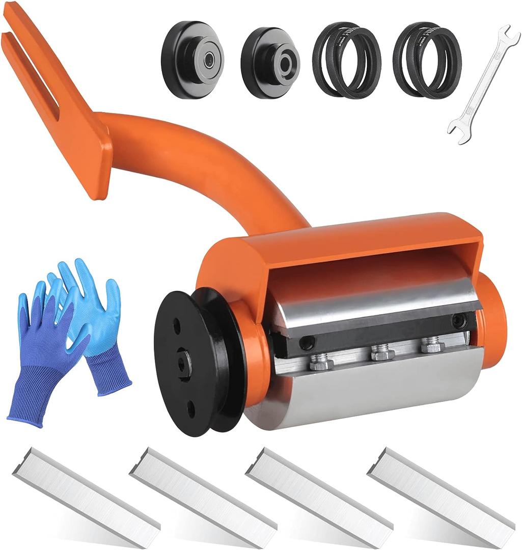 Log Peeler, Log Debarker Designed for Husqvarna and STIHL as Chainsaw Attachment, Efficient Wood Debarking Tool for Timber Processing, Work Gloves Included