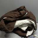 KinCam 100% Waterproof Recliner Loveseat Cover with Console, Non-Slip Reclining Couch Covers for 2 Seat, Recliner Sofa Cover Furniture Protector with Elastic Straps for Kids, Pets, Chocolate