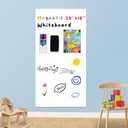 Magnetic Whiteboard Contact Paper 39" x 18" Adhesive Magnetic Dry Erase White Board Sticker for Wall, Peel and Stick Wallpaper, Easy to Write and Clean for Playroom Office