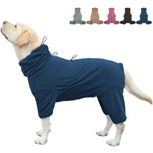 Dog Pajamas for Dogs,Extra Large Stretch, Large Pet Jumpsuit Four-Legged Dog Clothes, Pet Clothing (Blue, 4XL)