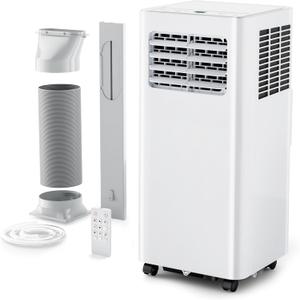 EUHOMY Portable Air Conditioners 8,000 Btu, Quiet Portable Cooling AC Up to 350 Sq.Ft. with Dehumidifier, Fan, Sleep Modes, 3-1 AC Unit with Remote Control & 24H Timer for Bedroom, Room, Apartments