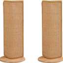 SHENGOCASE 27.5-Inch Tall Sisal Cat Scratching Post, Corner Couch Protector, Wall Corner Mounted (2pcs)