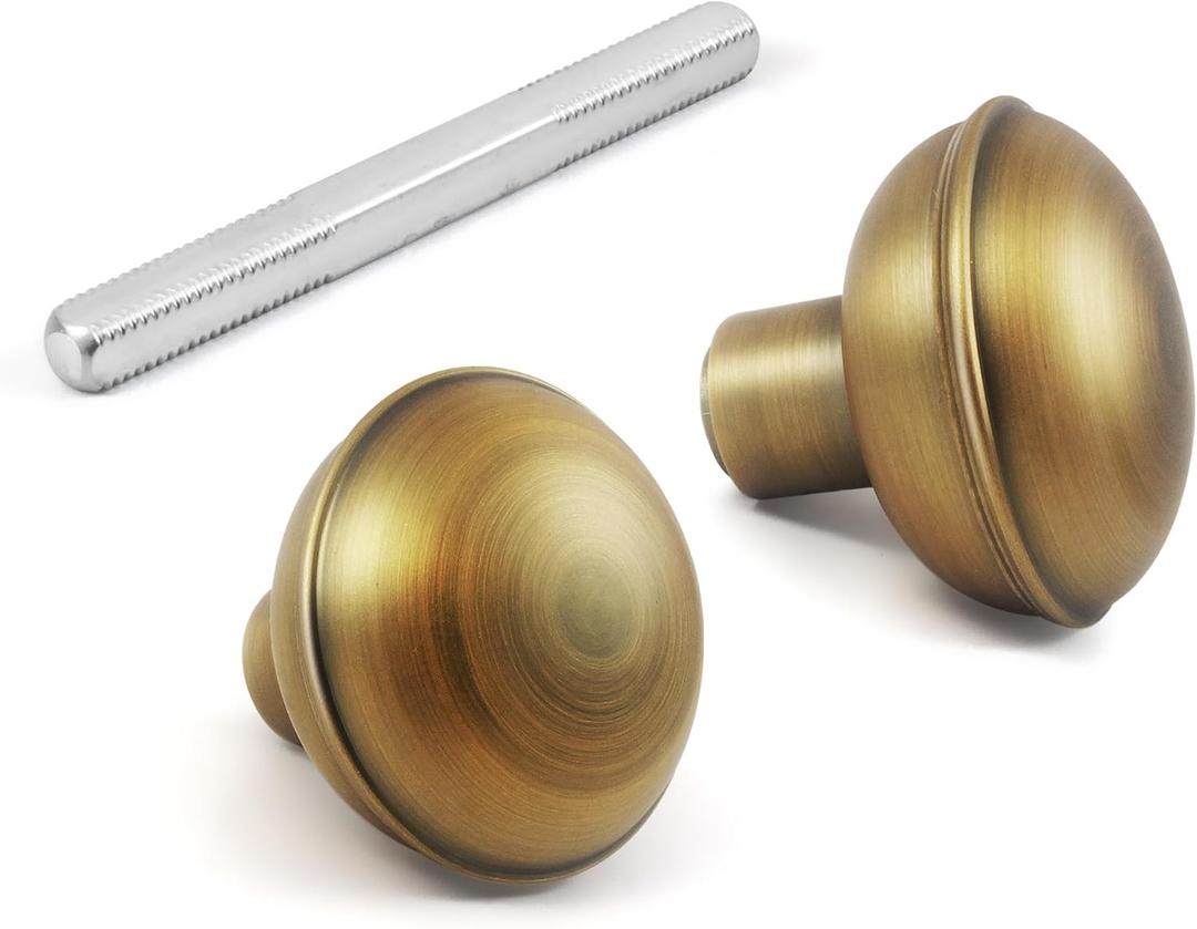 1 Pack Antique Brass Door Knob Set with Spindle, Vintage Old Style Door Knobs Replacement Set for Mortise Lock Interior Doors 1 Pack Antique Brass Door Knob Set with Spindle, Vintage Old Style Door Knobs Replacement Set for Mortise Lock Interior Doors