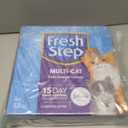 Fresh Step Odor Shield Multi Cat Clumping Cat Litter with Febreze Freshness, Low Dust, Odor Control with Ammonia Block Technology, Compatible in Automatic Litter Boxes, 14 lb.