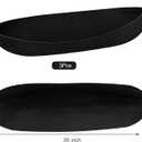 3PCS 36 Inch Planter Basket Liners Fabric Window Box Liners Felt Trough Planter Liner Replacement Black Flower Basket Liner Non-Woven Hanging Plant Liner for Planters Garden Fence - Avoid Bird Nesting