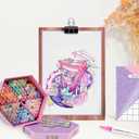 [2025 Upgraded Alcohol Markers, 120 Colors Premium Hexagonal Markers Set Gift Box for Kids, Students, Adults, Artists in Coloring & Drawing(Fine &Broad) (Pink)