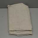 OVZME Faux Linen Curtains 84 Inches Long 2 Panels Set, Soft Airy Textured Privacy Light Filtering Rod Pocket Curtains, Modern Farmhouse Drapes for Living Room Bedroom, Linen Color, 2x42Wx84L Inches