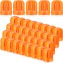 Juexica 40 Pcs T Post Rebar Caps Safe T Post Caps Rebar Safety Caps Orange T Post Topper Safety Orange for T Posts and U Posts for Wire and Tape Ends of Tent Stakes, Rebar, Pipe, Livestock Fencing