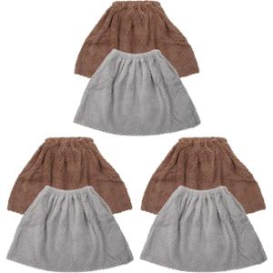 Healvian 6 PCS Broom Replacement Cloth Mop Cloth Washable Lazy Broom Cloths Reusable Mop Pads Household Cleaning Tool (Random Color)