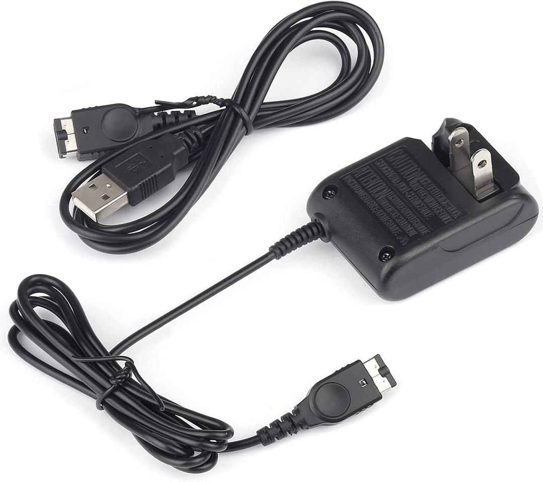 Charger for Gameboy Advance SP, AC Adapter for Nintendo DS Console, USB Power Cable for GBA SP Wall Travel Cord