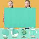 Mooliwe 4 Pack 48" X 36" Trifold Poster Board, Large Colored Foldable Corrugated Projects Display Board with Scalloped Borders for Science Fair Events, School Projects, Back to School Supplies