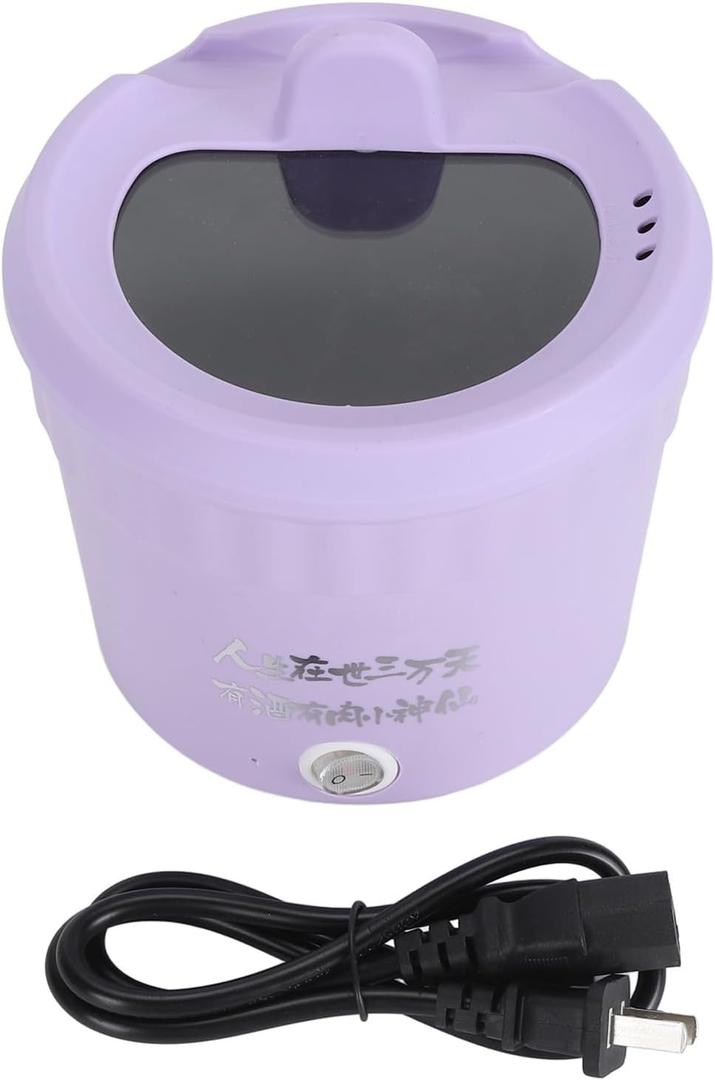 YOSOO 450W Electric Cooker Hot Pot Mini Electric Pot 1.2L,Rapid Noodles Cooker for Ramen Egg Pasta Multifunctional Cooker (US standard 110V), Purple, Yosoocdhmxtyzn4-11